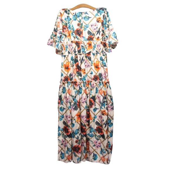Women's 1X Unbranded Floral Mid-length Spring/Summer Dress Ladies X-Large - Picture 2 of 4